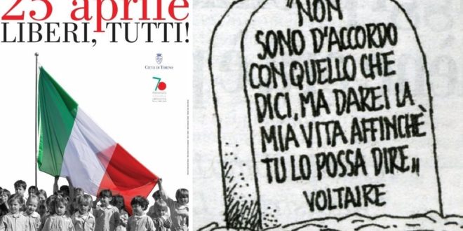 La festa della liberazione, la più banale delle feste d’Italia, che ci rende liberi anche di disertare le manifestazioni commemorative